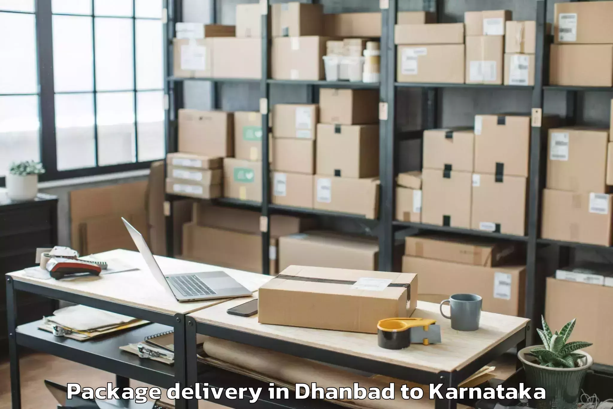 Reliable Dhanbad to Hukkeri Package Delivery